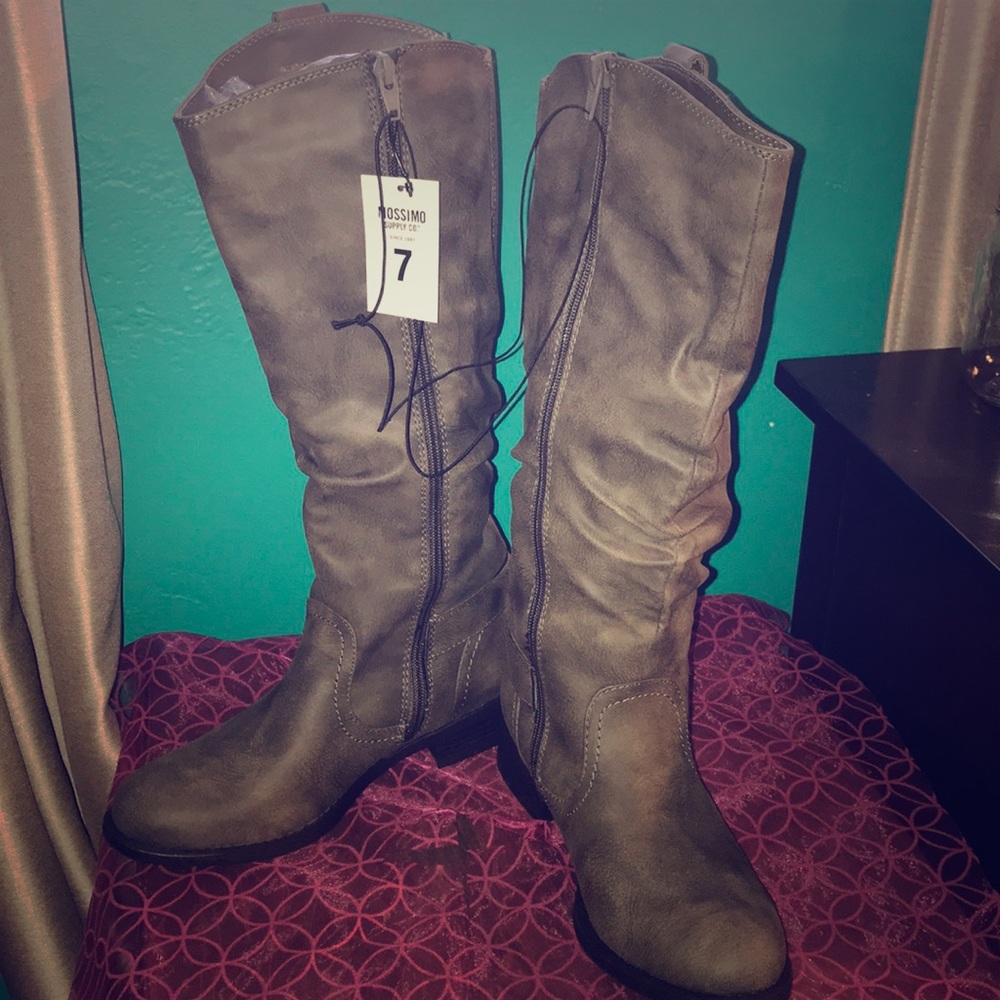 Grey boots!